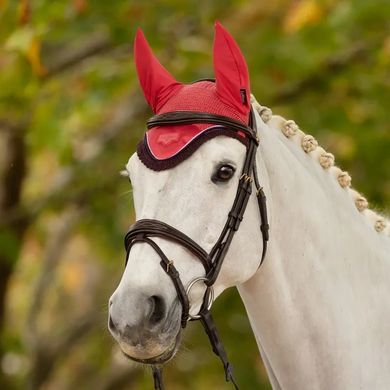 LeMieux Loire Fly Hood - Cranberry-3