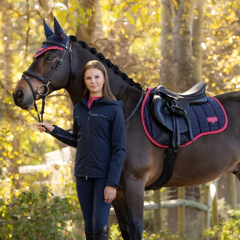 LeMieux Loire GP Square - Navy/Cranberry-2