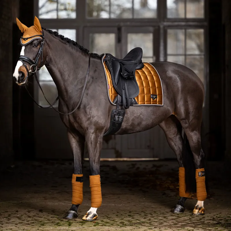LeMieux Loire Classic Satin Dressage Square - Ginger-2