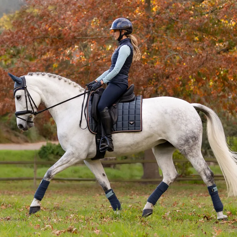 LeMieux Loire Classic Satin Dressage Square - Petrol-1