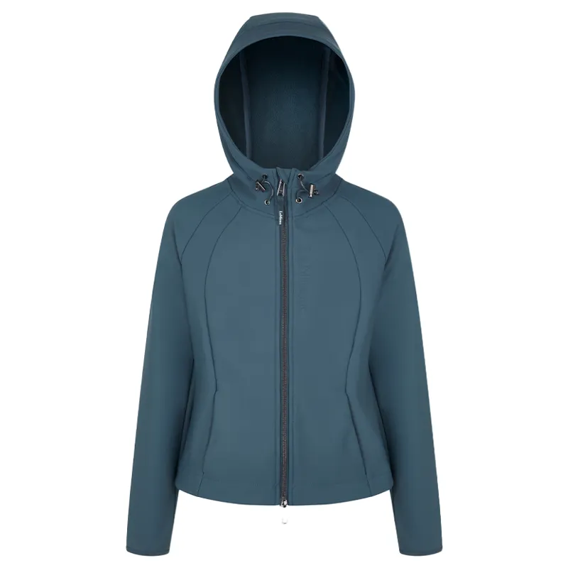 LeMieux Lottie Young Rider Soft Shell Jacket - Petrol-2