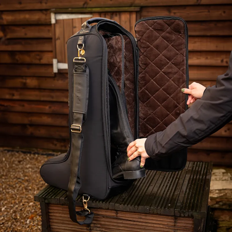 LeMieux Luxe Boot Bag - Black-5