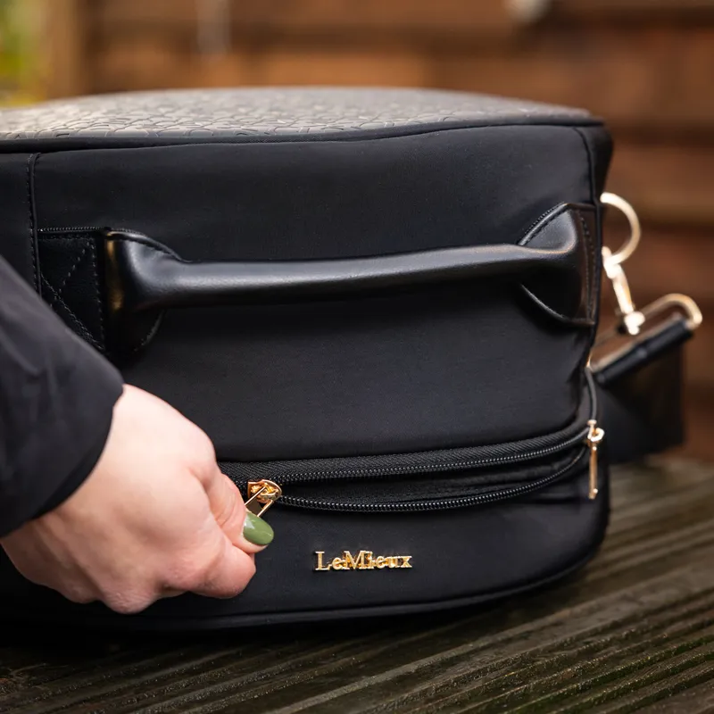 LeMieux Luxe Hat Box - Black-4