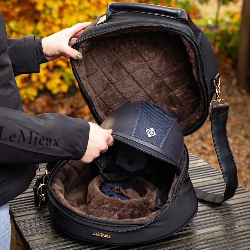 LeMieux Luxe Hat Box - Black-1