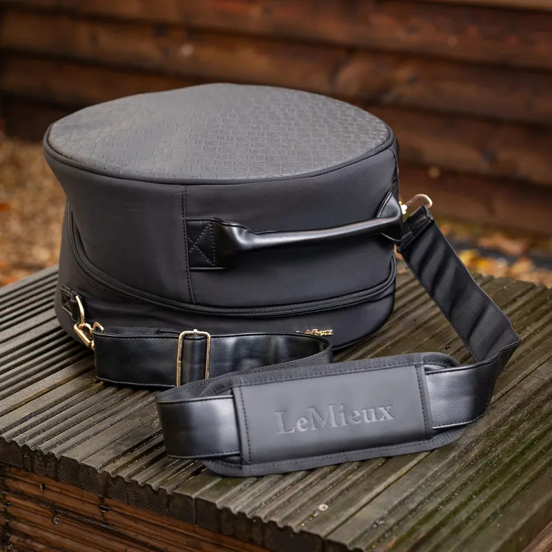 LeMieux Luxe Hat Box - Black-6