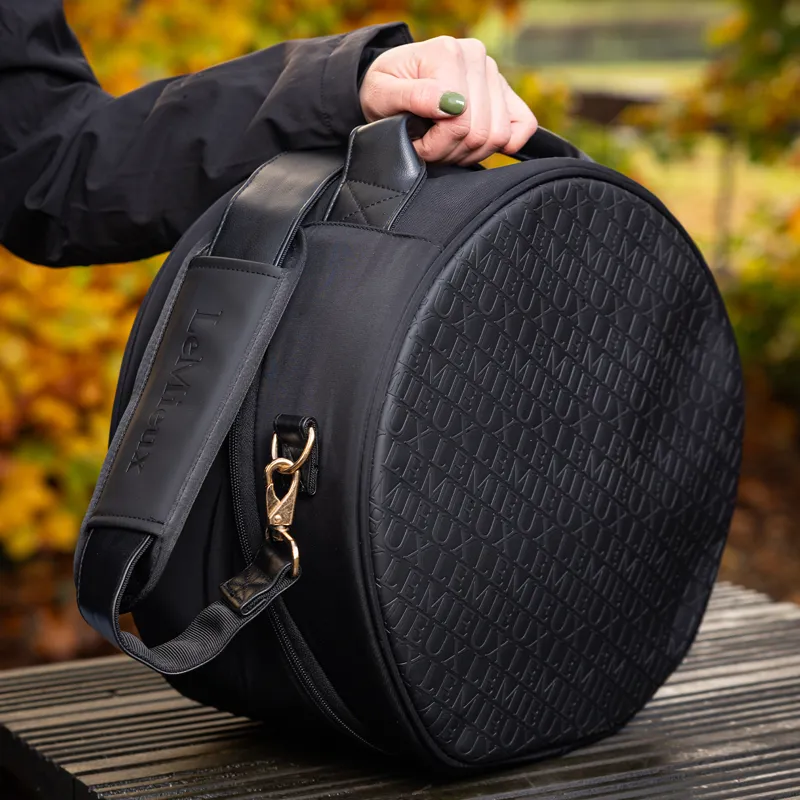 LeMieux Luxe Hat Box - Black-3