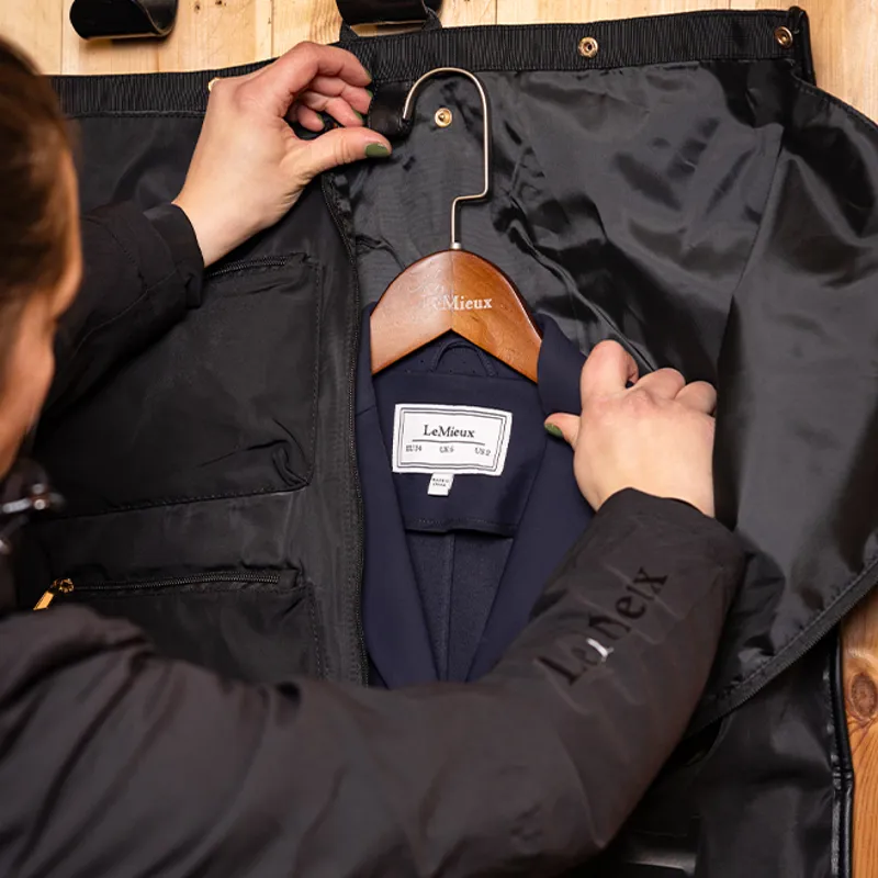 LeMieux Luxe Show Jacket Duffle Bag - Black-2