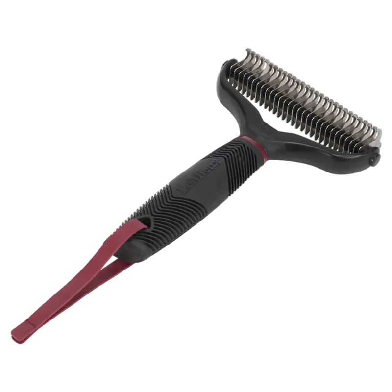 LeMieux Mane Thinning Rake - Black-1