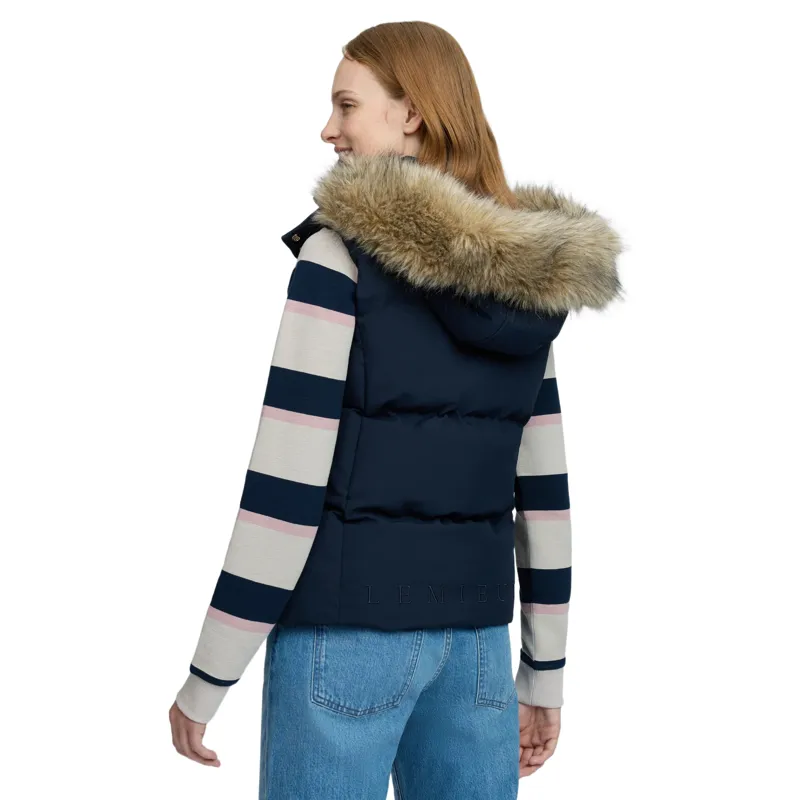 LeMieux Margot Womens Hooded Gilet - Navy-3