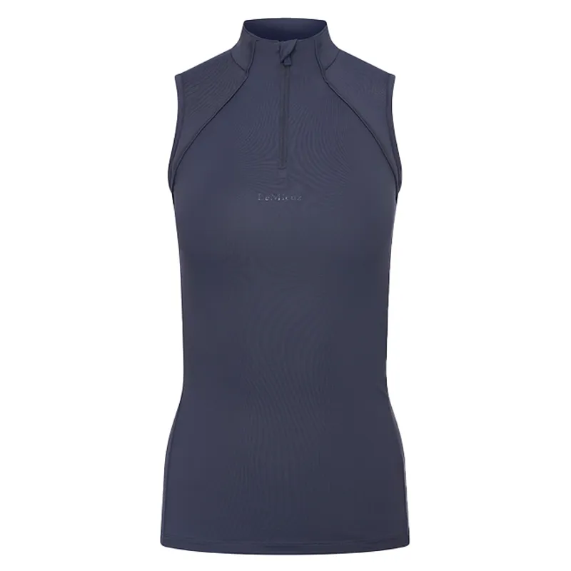 LeMieux Maria Mesh Ladies Sleeveless Base Layer - Dusk Blue-1