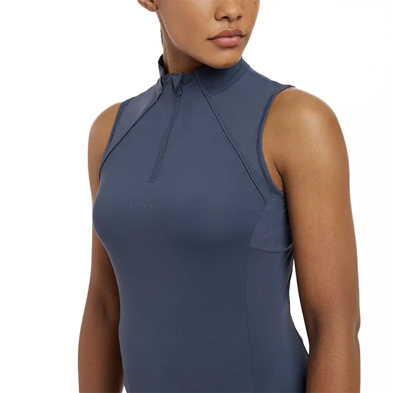 LeMieux Maria Mesh Ladies Sleeveless Base Layer - Dusk Blue-4