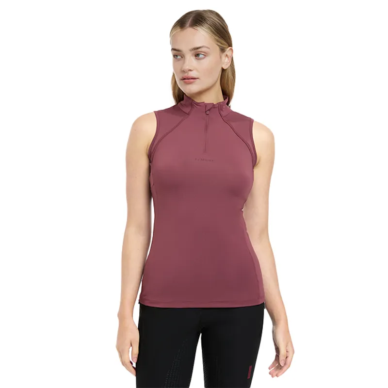 LeMieux Maria Mesh Ladies Sleeveless Base Layer - Rosewood