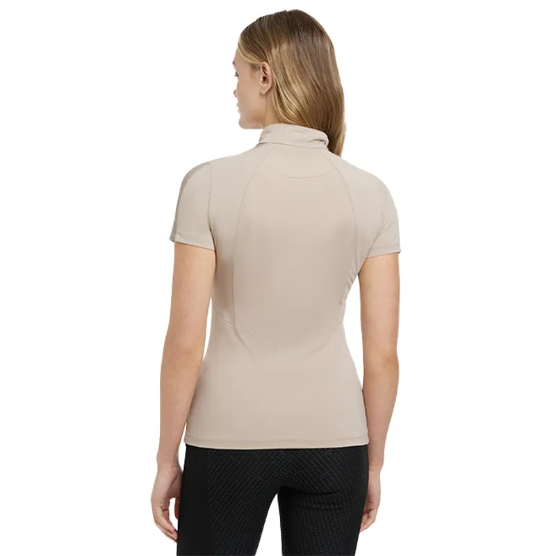 LeMieux Maria Mesh Ladies Short Sleeve Base Layer - Almond-3
