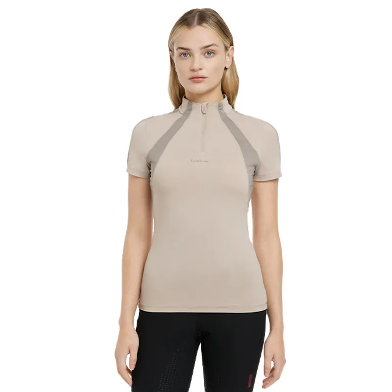 LeMieux Maria Mesh Ladies Short Sleeve Base Layer - Almond