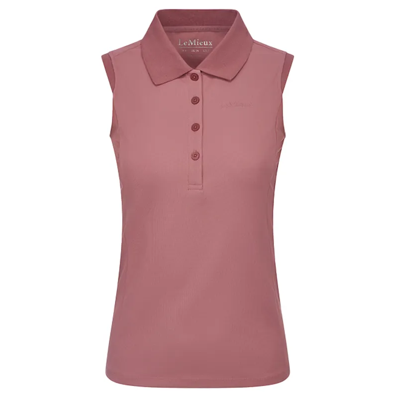LeMieux Marissa Ladies Sleeveless Polo Shirt - Peony-1