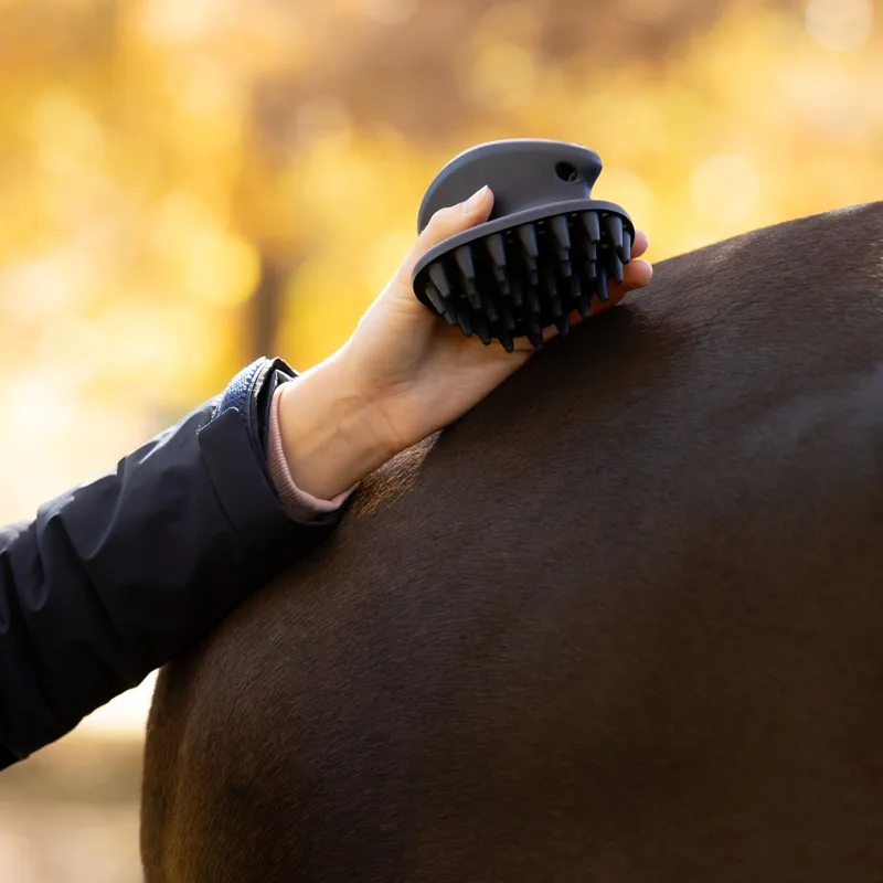LeMieux Massage Brush - Navy-2