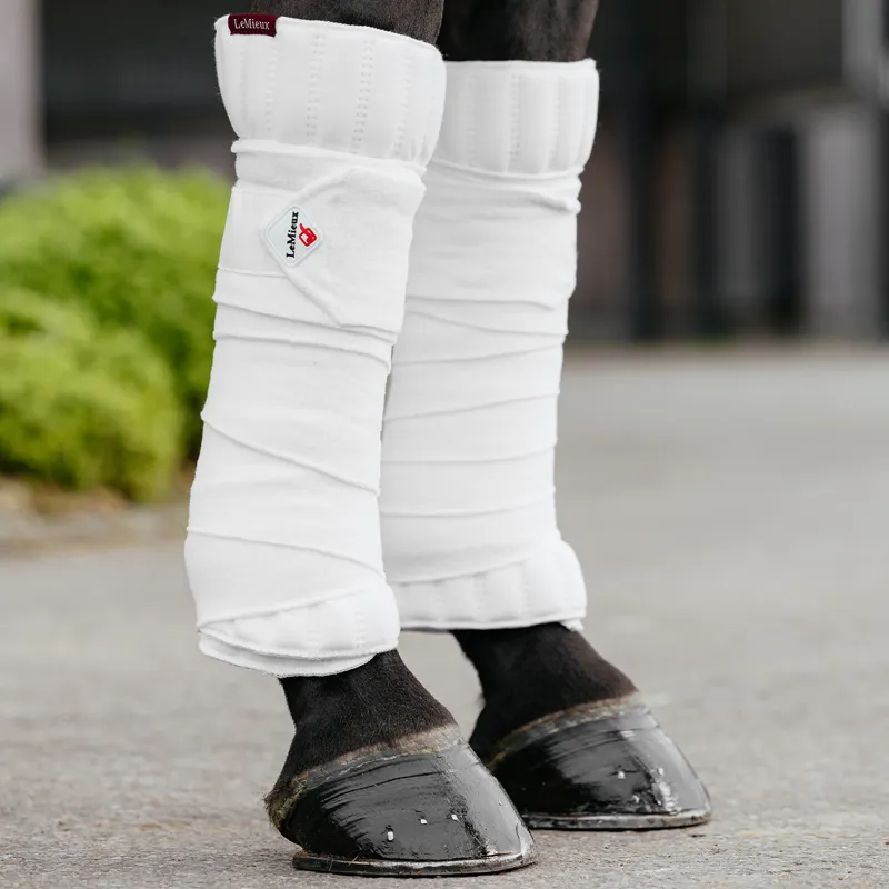 LeMieux Memory Foam Bandage Pads - White-1