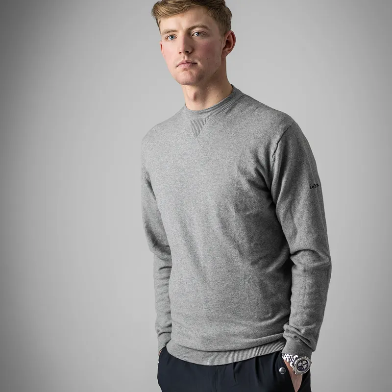 LeMieux Elite Crew Neck Mens Jumper - Grey-3