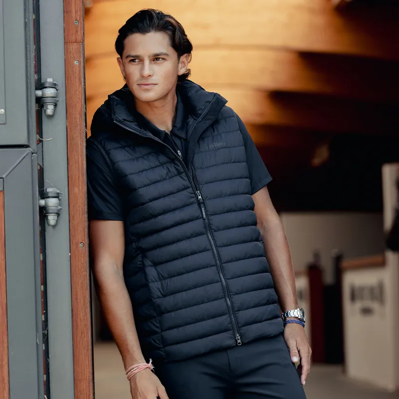 LeMieux Mens Hooded Puffer Gilet - Navy-5