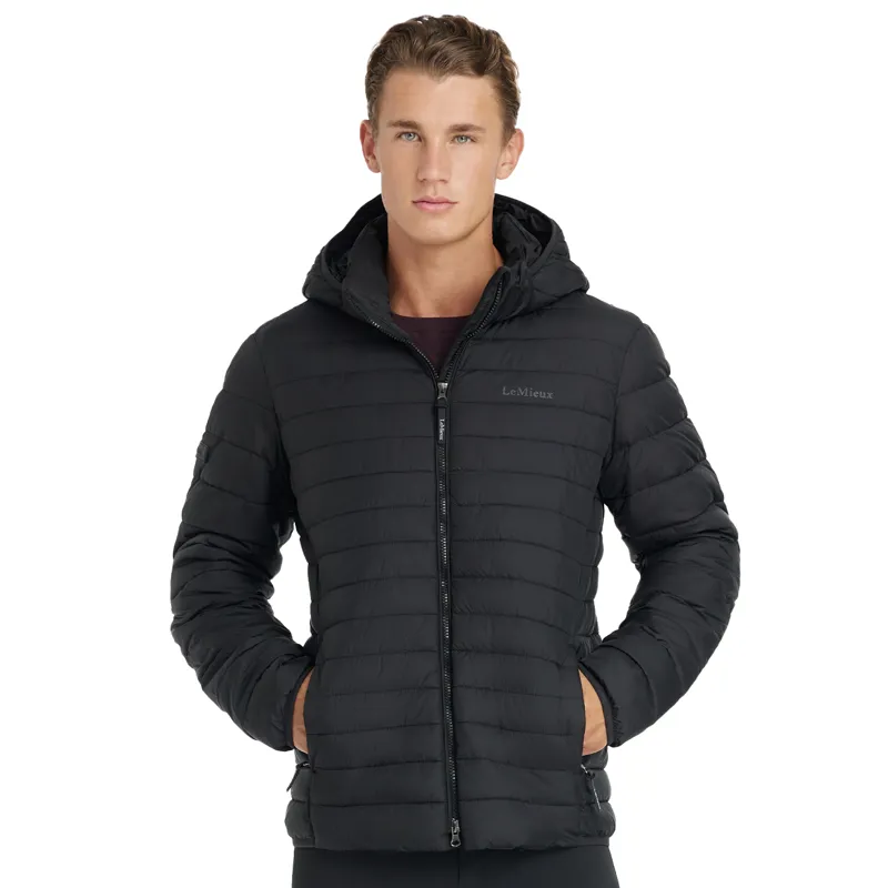 LeMieux Mens Hooded Puffer Jacket - Black-2