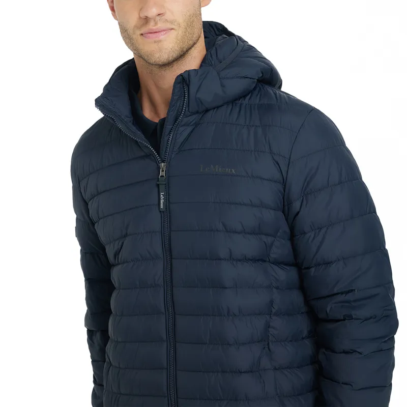 LeMieux Mens Hooded Puffer Jacket - Navy-4