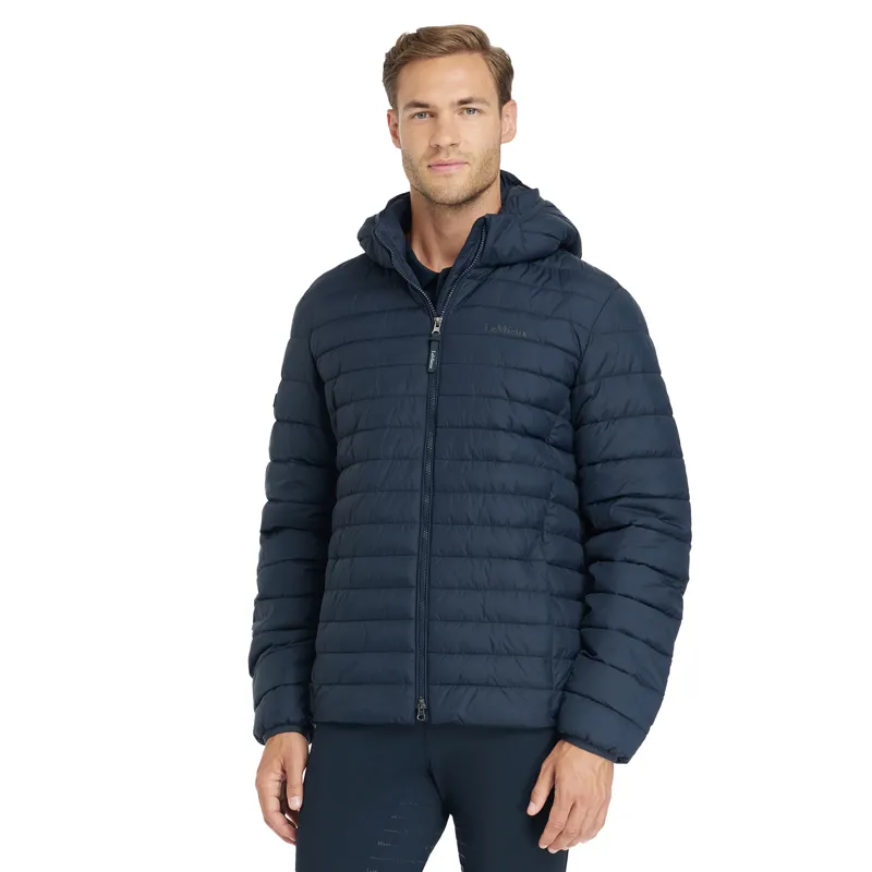 LeMieux Mens Hooded Puffer Jacket - Navy-5