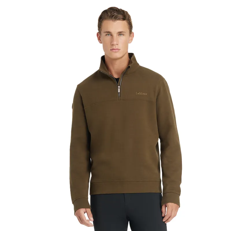 LeMieux Mens 1/4 Zip Neck Sweatshirt - Alpine
