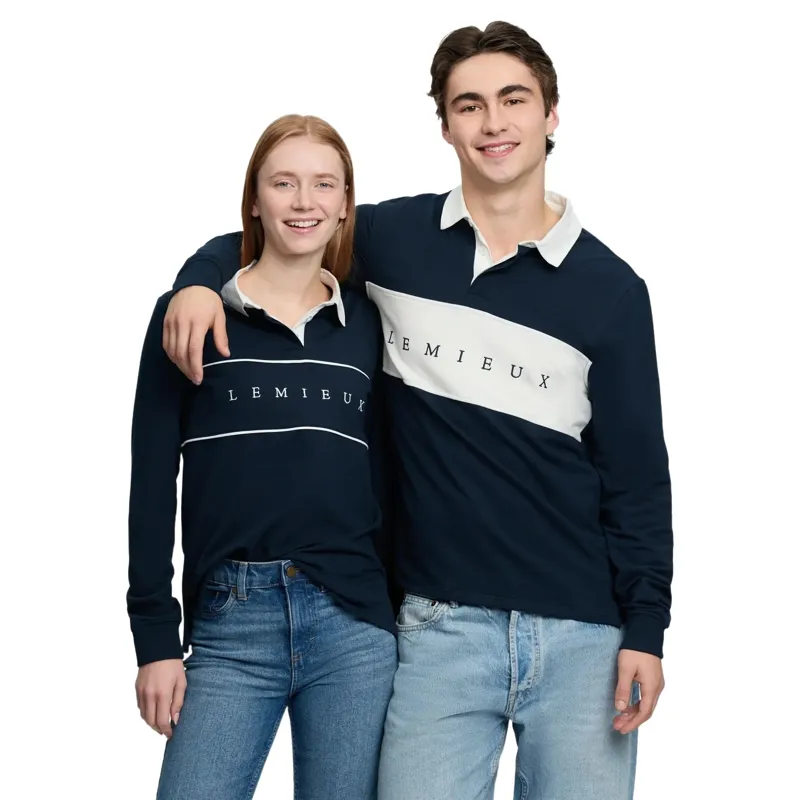 LeMieux Mens Rugby Shirt - Navy-6