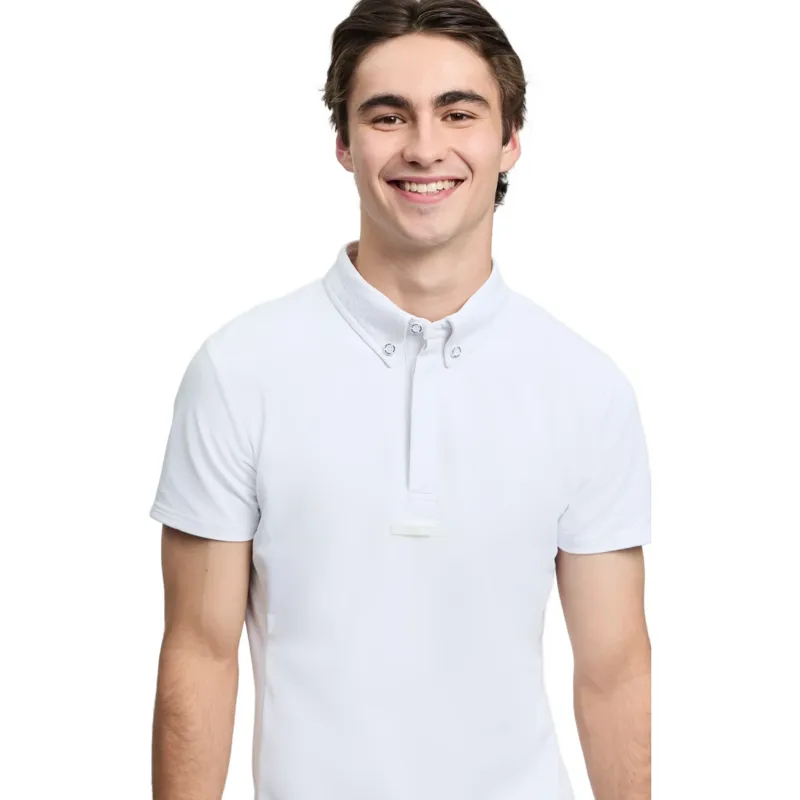 LeMieux Short Sleeve Mens Show Shirt - White-4