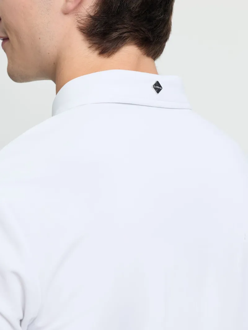 LeMieux Short Sleeve Mens Show Shirt - White-5