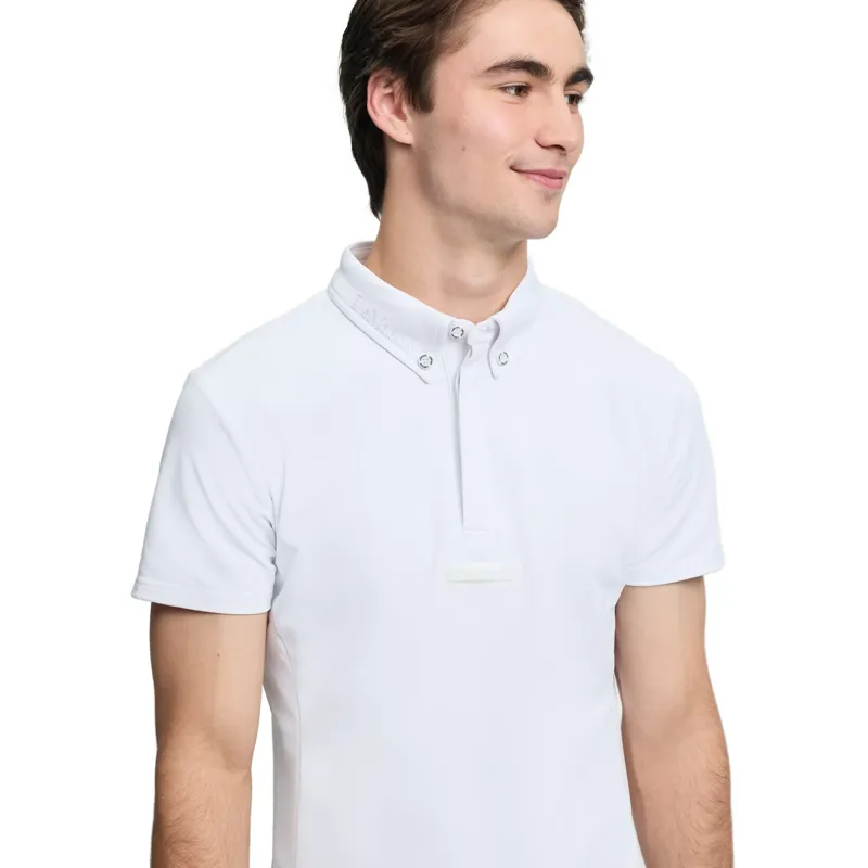 LeMieux Short Sleeve Mens Show Shirt - White-6