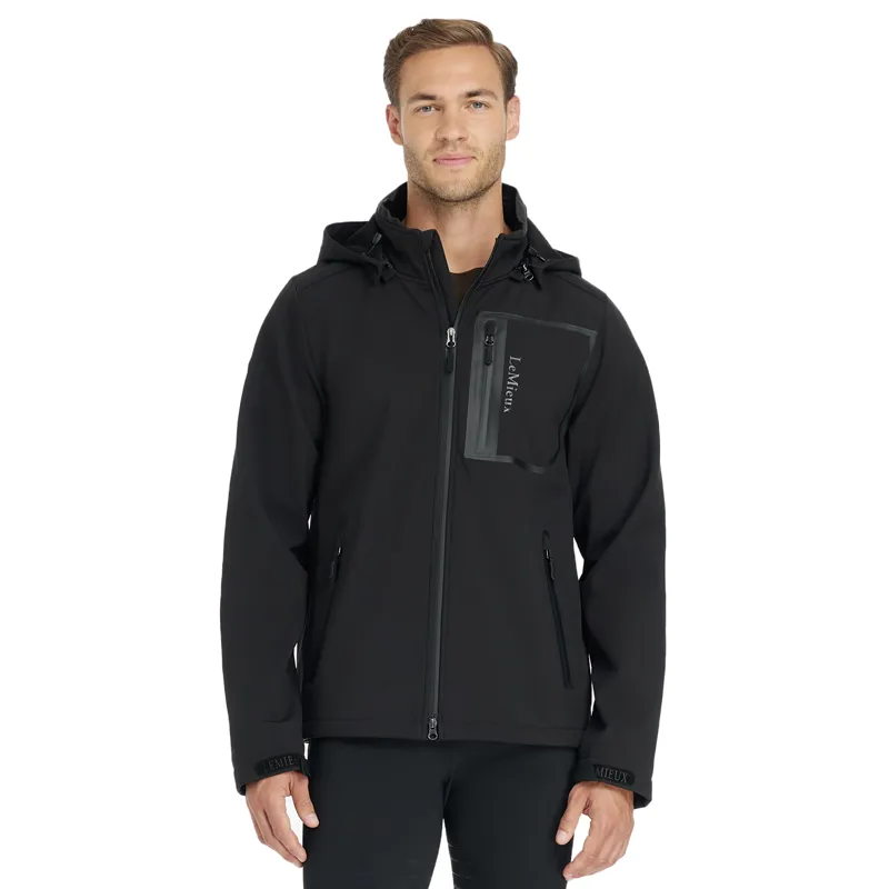 LeMieux Mens Water-Resistant Softshell Jacket - Black-2