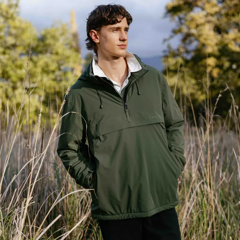 LeMieux Mens Waterproof Anorak - Olive-4