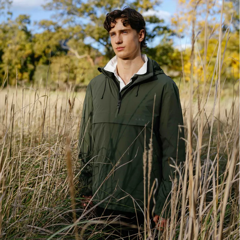 LeMieux Mens Waterproof Anorak - Olive-1