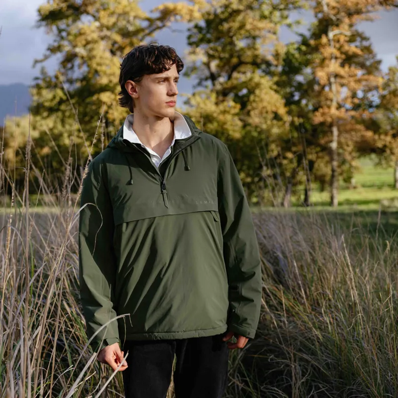 LeMieux Mens Waterproof Anorak - Olive-3