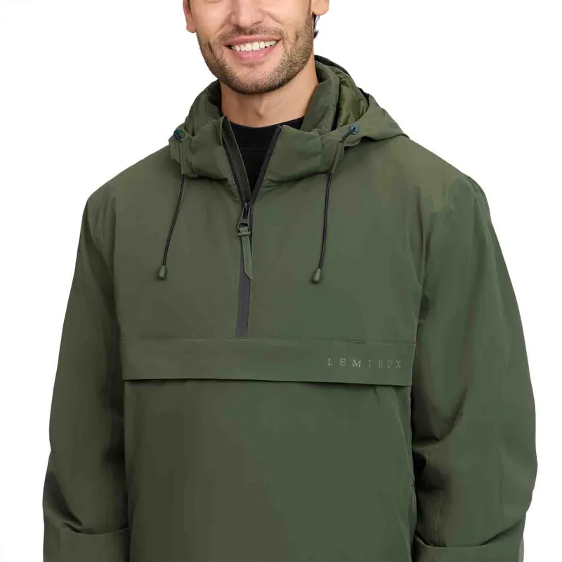 LeMieux Mens Waterproof Anorak - Olive-6