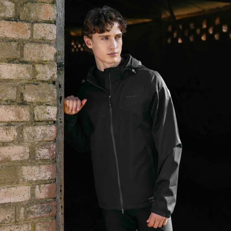 LeMieux Mens Lightweight Waterproof Jacket - Black-3