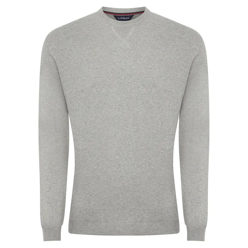 LeMieux Elite Crew Neck Mens Jumper - Grey