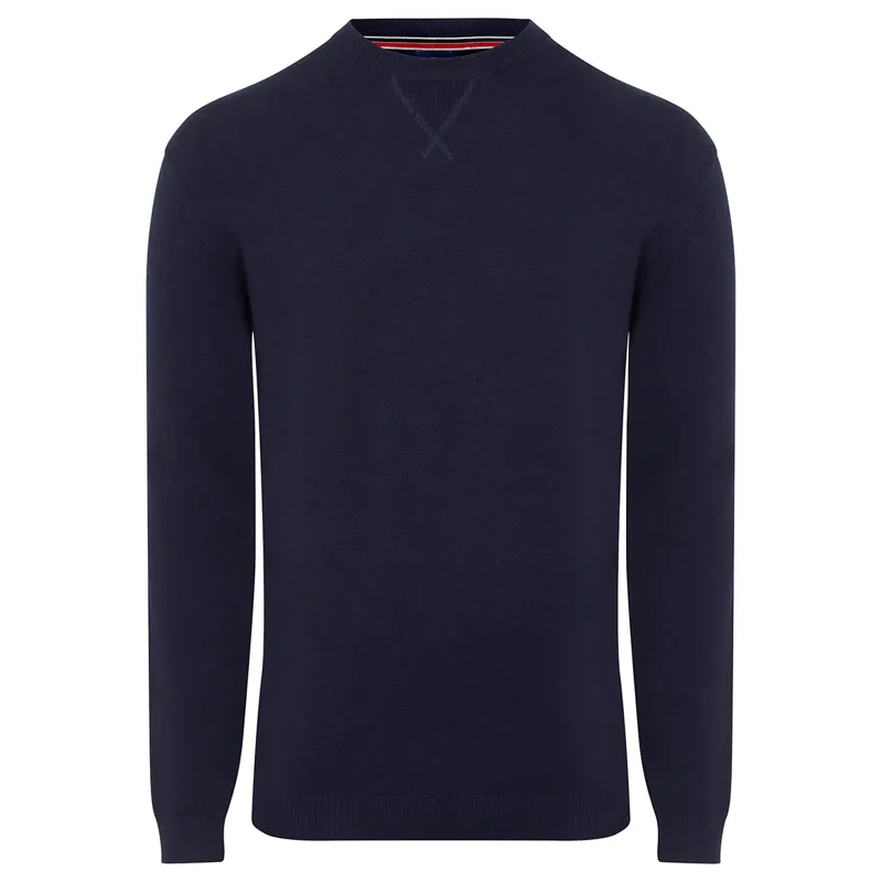 LeMieux Elite Crew Neck Mens Jumper - Navy