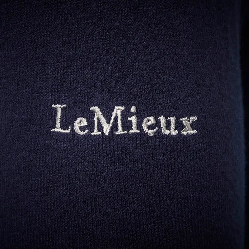 LeMieux Elite Crew Neck Mens Jumper - Navy-2