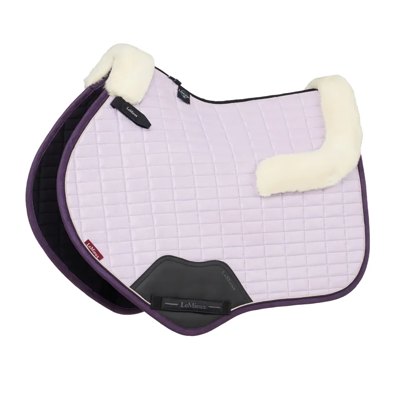 LeMieux Merino+ Suede Close Contact Square - Lilac