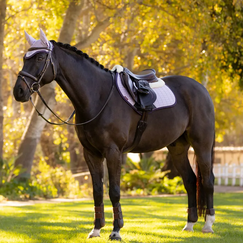 LeMieux Merino+ Suede Close Contact Square - Lilac-3