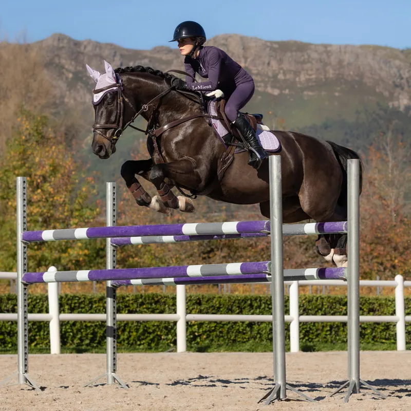 LeMieux Merino+ Suede Close Contact Square - Lilac-4