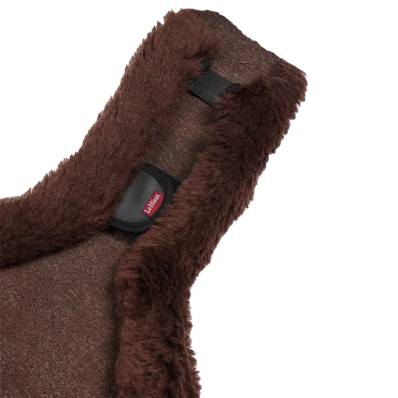 LeMieux Merino+ Anatomic Long Stud Girth Cover - Brown-1