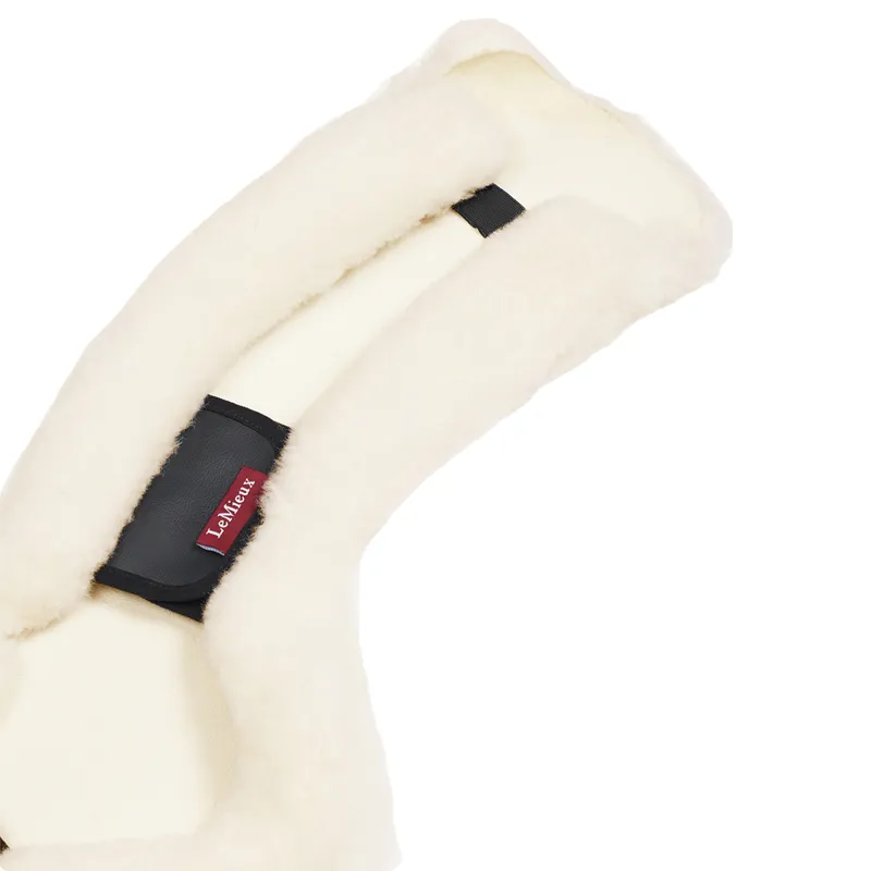 LeMieux Merino+ Anatomic Dressage Girth Cover - Natural-2