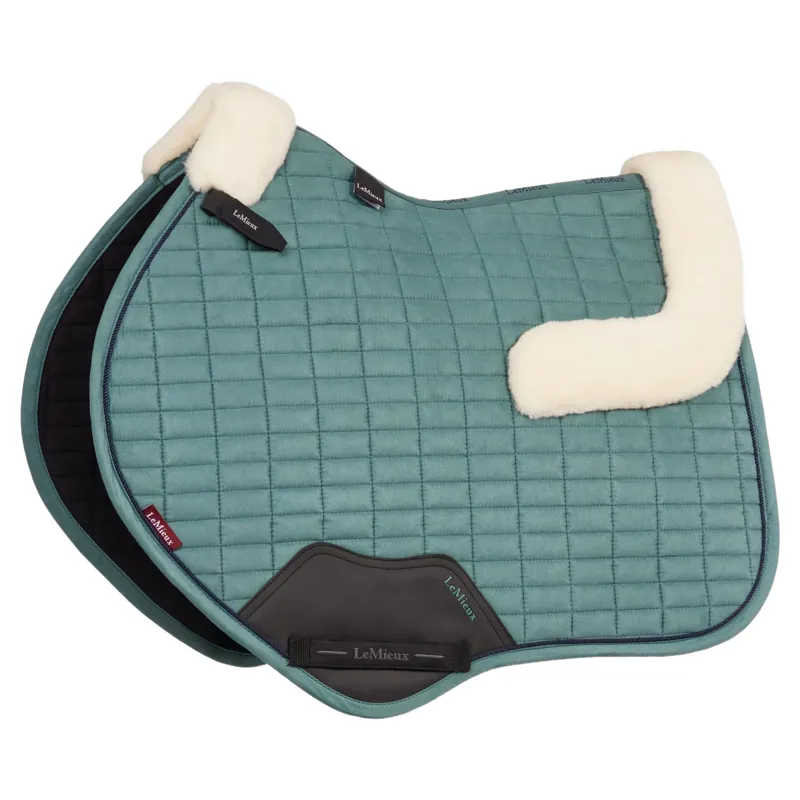 LeMieux Merino+ Suede Close Contact Square Saddlecloth - Aloe Pre-Order