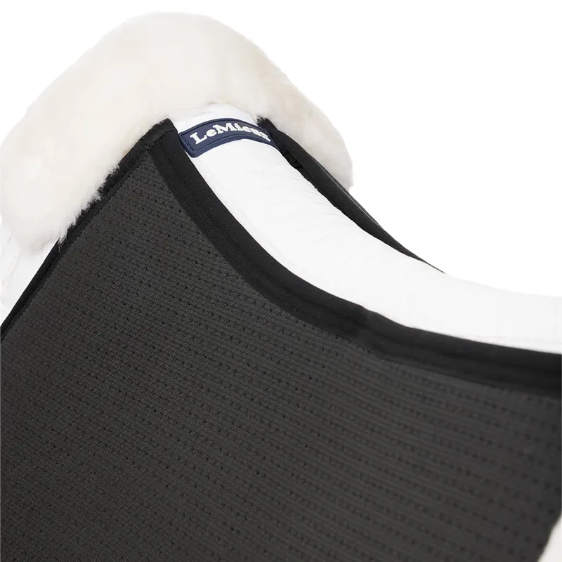 LeMieux Streamline Merino+ Half Pad - White/White-1