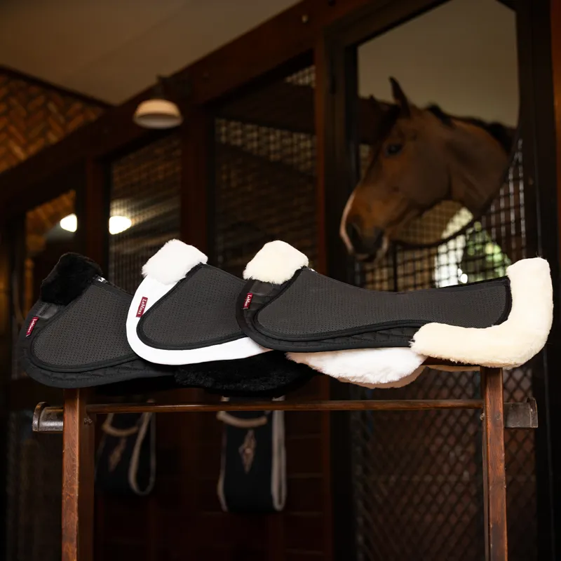 LeMieux Streamline Merino+ Half Pad - White/White-2