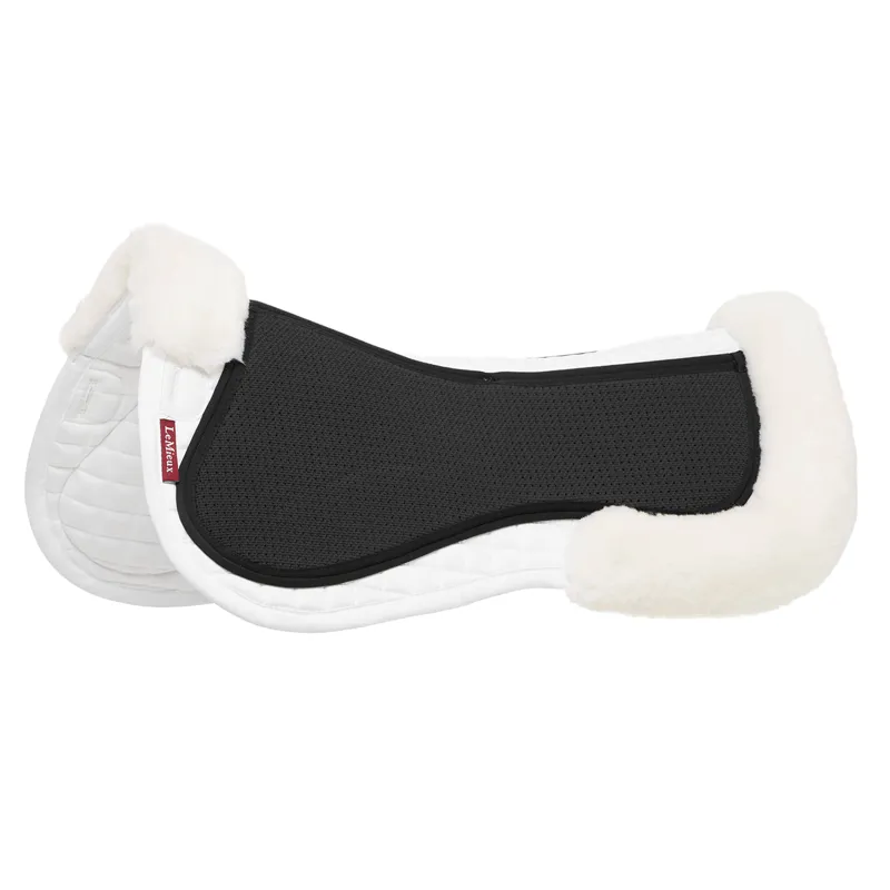 LeMieux Streamline Merino+ Half Pad - White/White