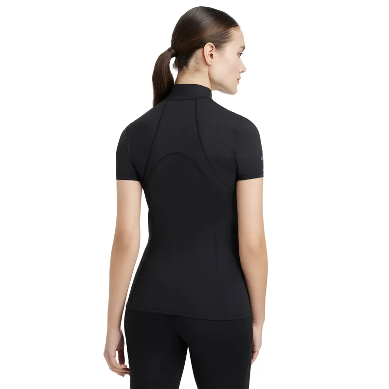 LeMieux Mia Mesh Ladies Short Sleeve Base Layer - Black-1